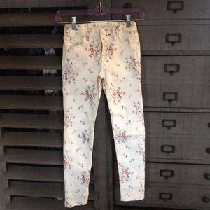 Gap kids super skinny floral jean